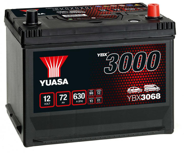 3000 72Ah 630A right+ (YBX3068)