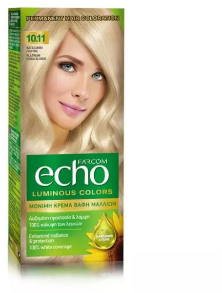 Seri Farcom echo боя за коса, русо много светло платина, номер 10.11 Бои за  коса, оцветители за коса Цени, оферти и мнения, списък с магазини, евтино  Seri Farcom echo боя за коса,