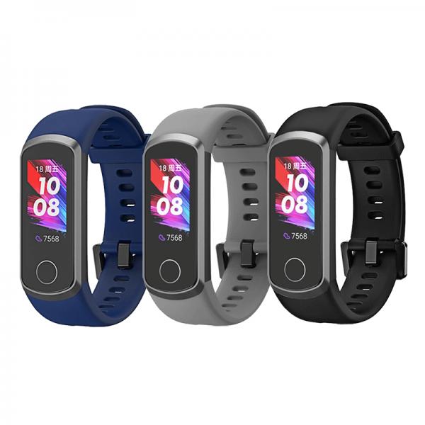 krasscom Set 3 curele sport pentru bratara Huawei Honor Band 5i / Huawei  Band 4 din silicon , negru , gri, albastru (CUFIS060) (Accesoriu ceas sport  si smartwatch) - Preturi