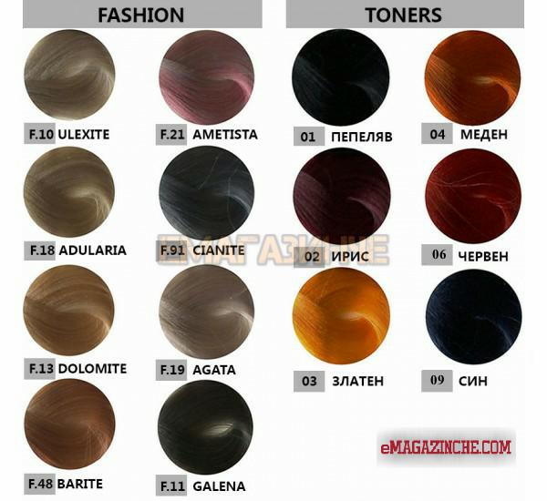 Bes Beauty & Science Milano Bes Професионална боя за коса модни и наситени  тонове ( тонери ) 100 мл. Bes HI-FI hair color Fasion, Toners (0360100-04)  Бои за коса, оцветители за коса