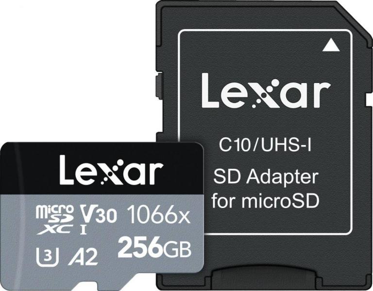 Lexar microSDXC Professional 1066x 256GB C10/UHS-I/U3/V30/A2  LMS1066256G-BNANG (Card memorie) - Preturi