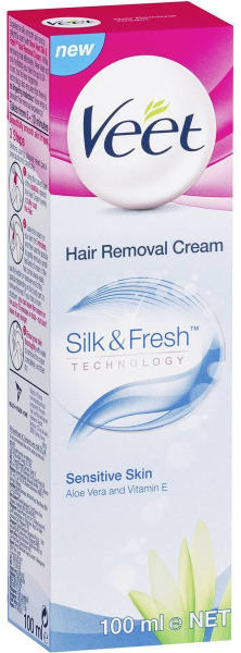 Crema depilatoare Veet Silky Fresh pentru piele sensibila, 100ml