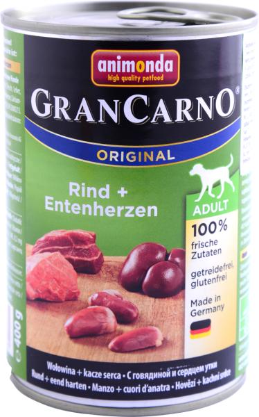 GranCarno Original Beef & Duck Heart 400 g