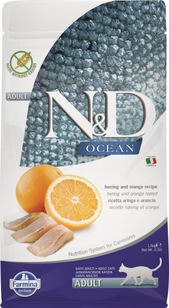 Ocean Adult herring & orange 1,5 kg