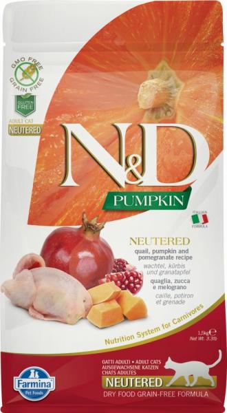Pumpkin Neutered quail & pomegranate 1,5 kg