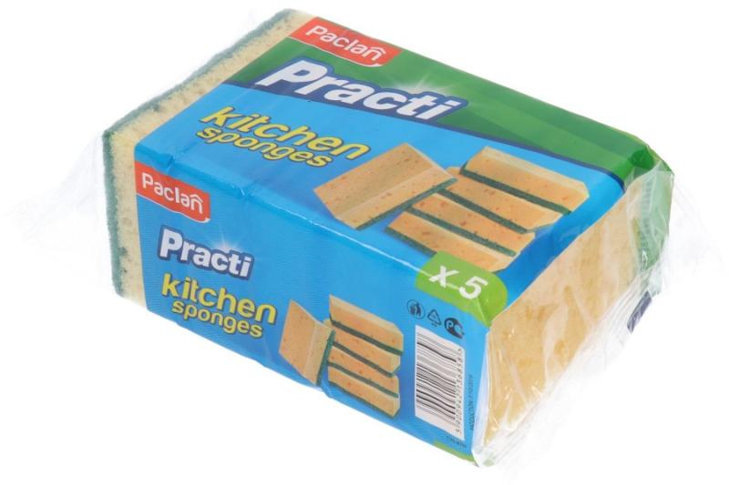 Practi mosogatószivacs dörzsivel 5db