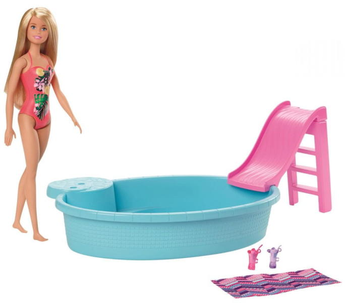 Vásárlás: Mattel Barbie - Baba és medence (GHL91) Barbie baba árak  összehasonlítása, Barbie Baba és medence GHL 91 boltok