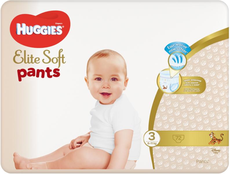 Vásárlás: Huggies Elite Soft Pants 3 (6-11kg) 72db Pelenka árak  összehasonlítása, Elite Soft Pants 3 6 11 kg 72 db boltok