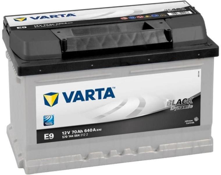 VARTA E9 Black Dynamic 70Ah 640A right+ (570 144 064) (Acumulator auto) -  Preturi