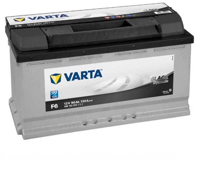 VARTA F6 Black Dynamic 90Ah EN 720A right+ (590 122 072) (Acumulator auto)  - Preturi