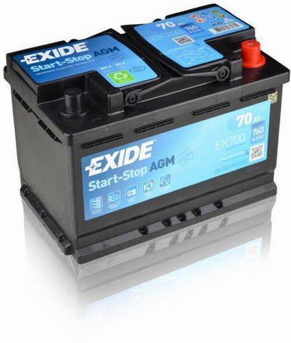 Exide Start-Stop AGM 70Ah 760A right+ EK700 (Acumulator auto) - Preturi