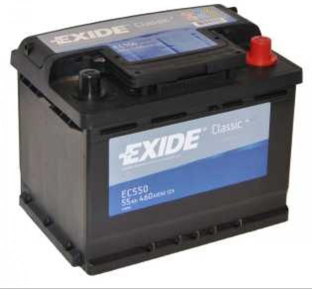 Exide Classic EC550 55Ah 460A right+ (EC550) (Acumulator auto) - Preturi