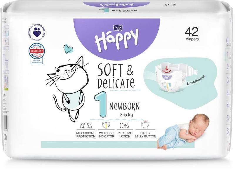 Vásárlás: Bella Happy 1 Newborn (2-5kg) 42db Pelenka árak összehasonlítása, Happy  1 Newborn 2 5 kg 42 db boltok
