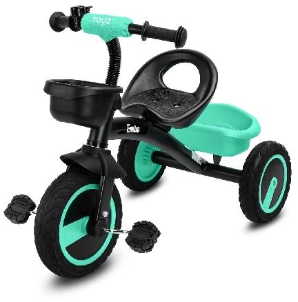 Vásárlás: Toyz By Caretero Embo Pedálos 3 Kerekű Gyerektricikli Turquoise  Gumi Kerékkel Tricikli árak összehasonlítása,  EmboPedálos3KerekűGyerektricikliTurquoiseGumiKerékkel boltok