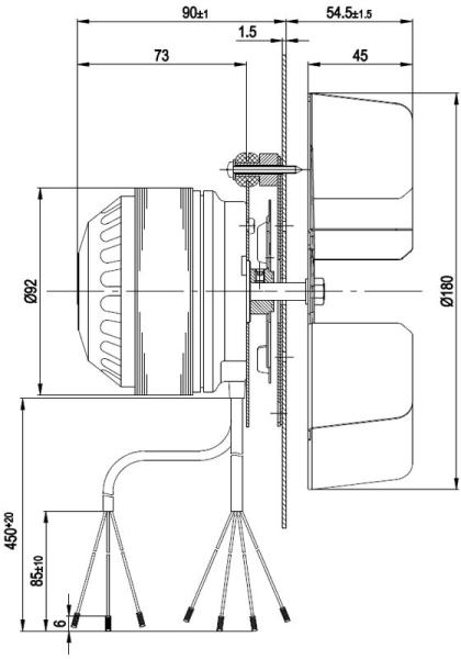 EBM Extractor de fum pentru sobe de peleti (14706004) (Accesorii incalzire)  - Preturi