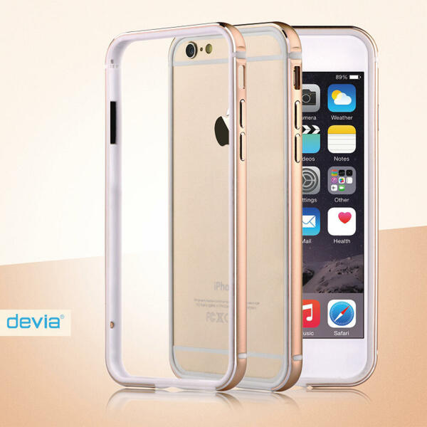 DEVIA Husa Devia Bumper Mighty iPhone 6/6S Champagne Gold (aluminiu +  silicon, protectie 360°) (DVMGHBPIPH6CG) - pcone (Husa telefon mobil) -  Preturi