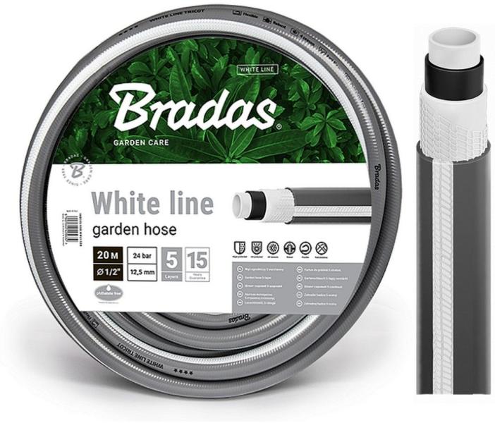 Vásárlás: Bradas Csavarodásmentes tömlő WHITE LINE 3/4 colos 50 m (WWL3450)  Locsolótömlő árak összehasonlítása, Csavarodásmentes tömlő WHITE LINE 3 4  colos 50 m WWL 3450 boltok