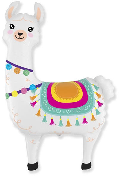 Fólia nagyforma lufi, láma 61 cm
