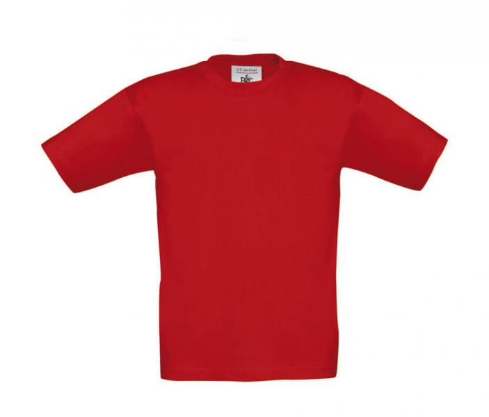 Gyerek r vid ujj p l B and C Exact 150 kids T Shirt 5 6 110 116 Piros