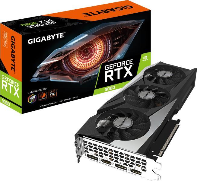 GIGABYTE GeForce RTX 3060 GAMING OC 12GB GDDR6 192bit (GV-N3060GAMING  OC-12GD) Gigabyte Видео карти Цени, оферти и мнения, списък с магазини