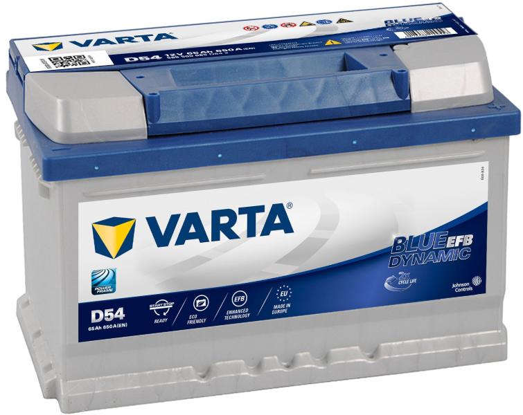 VARTA Blue Dynamic EFB 65ah 650A right+ (565 500 065) (Acumulator auto) -  Preturi