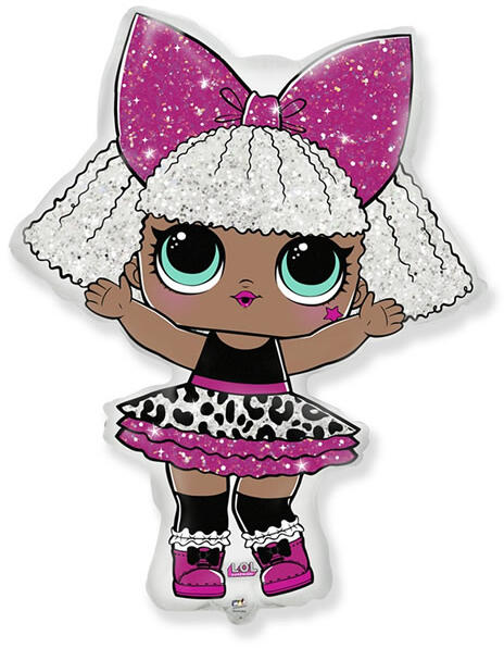 Fólia lufi, mini forma, LOL girl