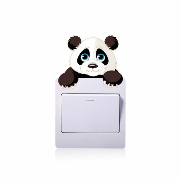 Sticker intrerupator panda 9 x 10 cm (Foto Tapet) - Preturi