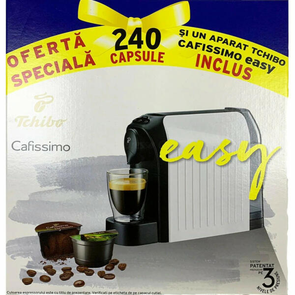 Tchibo PRIMUL ESPRESSOR! ! - 240 de Capsule cu Cafea Tchibo Cafissimo +  Espressor Tchibo Cafissimo easy, Rosu (Poduri cafea, capsule de cafea) -  Preturi