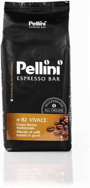 Pellini Cafea Boabe Pellini Espresso Bar Vivace, Punga 1kg, Cafea Amestec,  Arabica 80%, Robusta 20%, corp plin, echilibrata (Cafea) - Preturi
