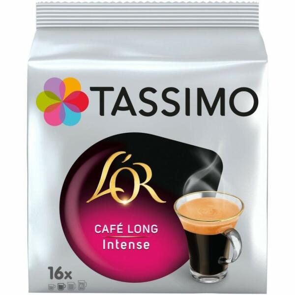 Jacobs Capsule cafea Tassimo L`OR Long Intense, 16 capsule, 128 grame  (Poduri cafea, capsule de cafea) - Preturi