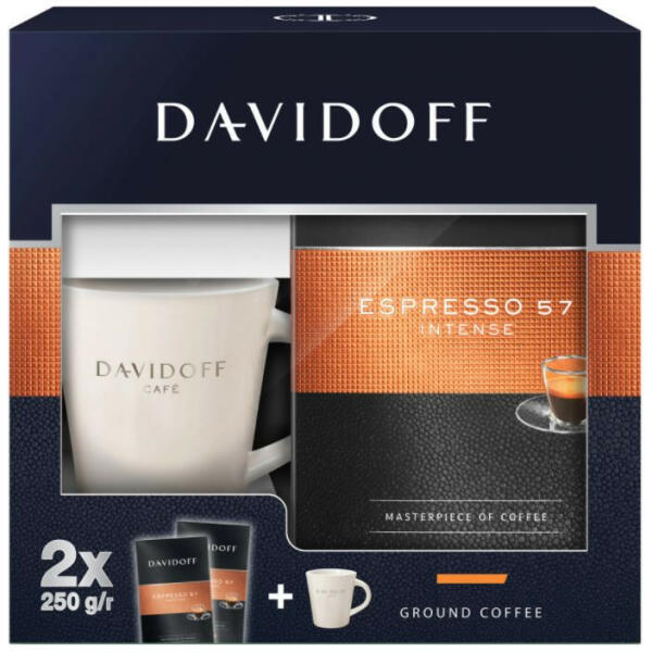 Davidoff PACHET PROMOTIONAL DAVIDOFF Caffee Espresso 57, contine 2x250g +  Cana[CADOU] (Cafea) - Preturi