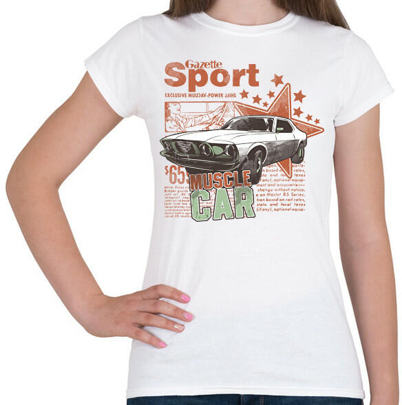 Vásárlás: printfashion Amerikai retro sportautó - Női póló - Fehér  (4643781) Női póló árak összehasonlítása, Amerikai retro sportautó Női póló  Fehér 4643781 boltok