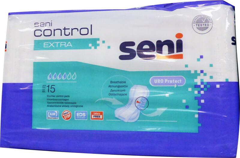 Vásárlás: Seni Control Extra inkontinencia betét (524 ml) 1x Gyógyászati  eszköz árak összehasonlítása, Seni Control Extra inkontinencia betét 524 ml  1 x boltok