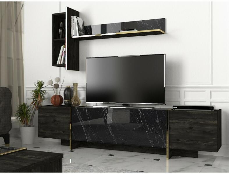 Vásárlás: Talon Veyron fekete-arany tv szekrény (804TRH3051) TV szekrény  árak összehasonlítása, Veyron fekete arany tv szekrény 804 TRH 3051 boltok