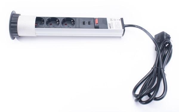 3 Plug + 2 USB 1,8 m (PPS-304-3S)