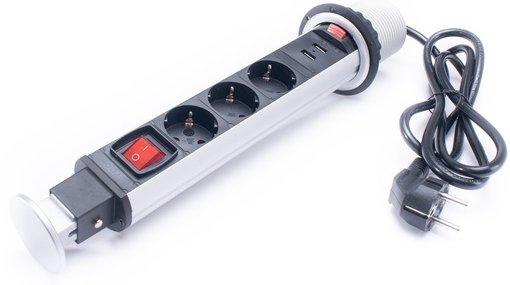 3 Plug + 2 USB 1,8 m Switch (PPS-307-3S)