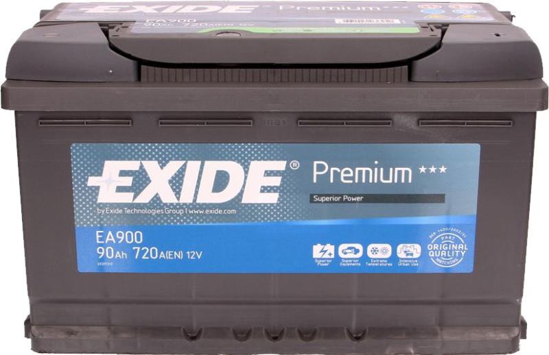 Exide Premium 90Ah 720A right+ (EA900) (Acumulator auto) - Preturi