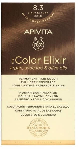 APIVITA My Color Elixir Vopsea de păr nr. 8.3 Aur blond deschis (Vopsea de  par) - Preturi