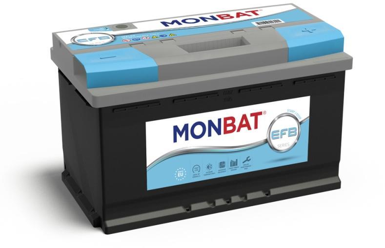 Monbat EFB 75Ah 740A vásárlás, Autó akkumulátor bolt árak, akciók, autóakku  árösszehasonlító