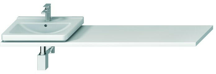 Cubito Pure fehér mosdótartólap, kivágással, vágható, 65-160cm 46J4230115001 (H46J4230115001)