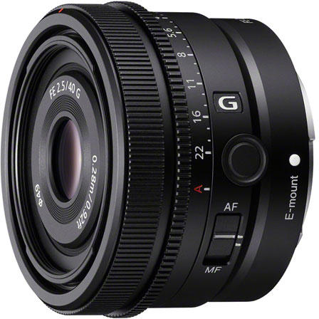 FE 40mm f/2.5 G (SEL40F25G)