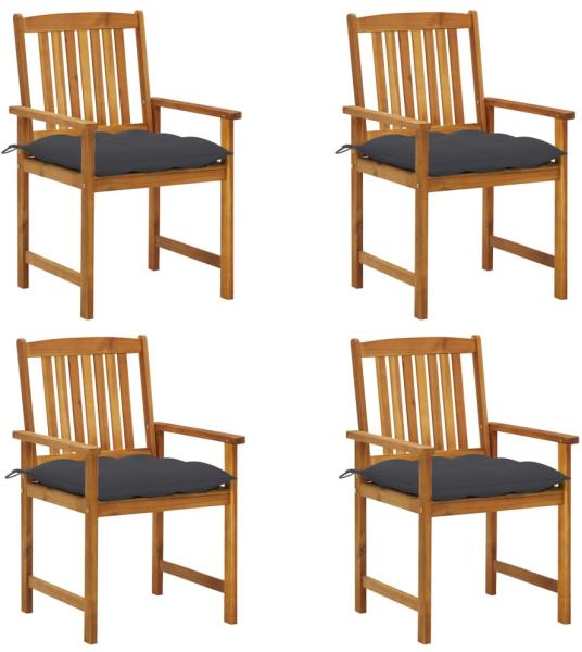 Vásárlás: vidaXL 4 db tömör akácfa rendezői szék párnával  (3061190/92/94/96/98) Kerti szék árak összehasonlítása, 4 db tömör akácfa rendezői  szék párnával 3061190 92 94 96 98 boltok