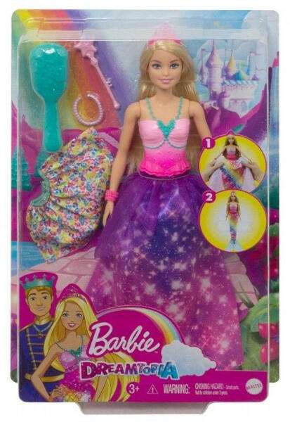 Vásárlás: Mattel Barbie - Dreamtopia - Hercegnőből sellő (GTF92) Barbie  baba árak összehasonlítása, Barbie Dreamtopia Hercegnőből sellő GTF 92  boltok
