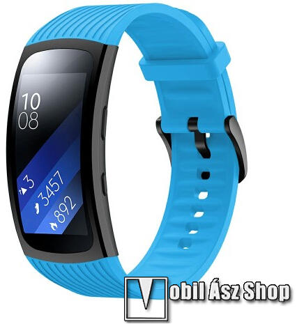 Vásárlás: Okosóra szíj - ÉGSZÍNKÉK - szilikon, Twill mintás, L-es méret,  70mm+120mm hosszú - SAMSUNG Gear Fit 2 SM-R360 / Samsung Gear Fit 2 Pro  SM-R365 Kézfertőtlenítő árak összehasonlítása, Okosóra szíj ÉGSZÍNKÉK