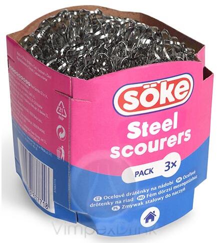 Söke Eco fém dörzsi, súroló 3db
