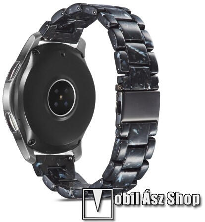 Vásárlás: Okosóra műanyag szíj - FEKETE - csatos, 165mm hosszú, 22mm széles  - SAMSUNG Galaxy Watch 46mm / Watch GT2 46mm / Watch GT 2e / Galaxy Watch3  45mm / Honor MagicWatch
