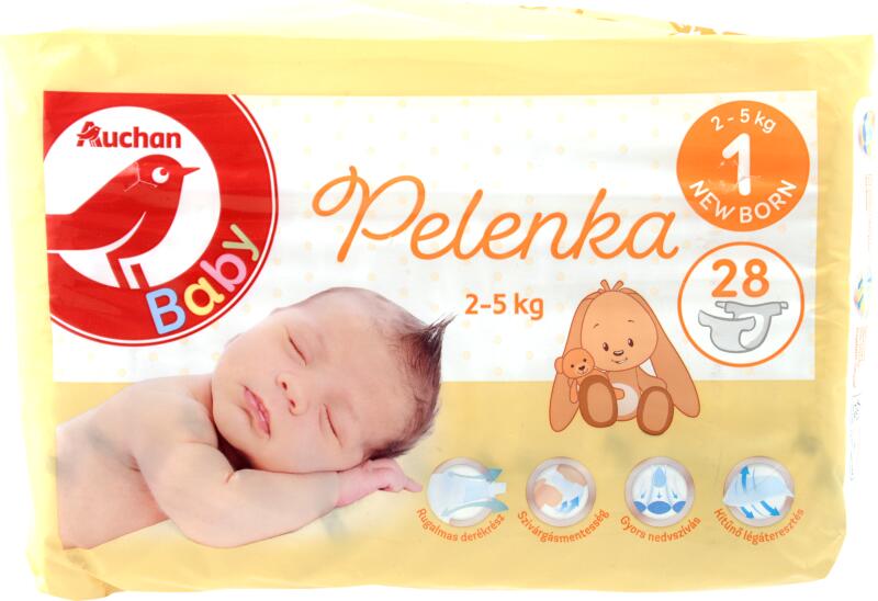 Vásárlás: Auchan Kedvenc Baby Nadrágpelenka újszülötteknek 28 db Pelenka  árak összehasonlítása, KedvencBabyNadrágpelenkaújszülötteknek28db boltok