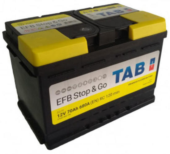 Stop & Go EFB 70Ah 680A right+ (TAB57088)
