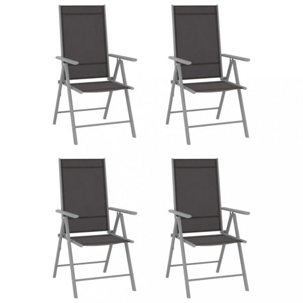 Vásárlás: vidaXL 4 db fekete összecsukható textilén kerti szék (312182)  Kerti szék árak összehasonlítása, 4 db fekete összecsukható textilén kerti  szék 312182 boltok