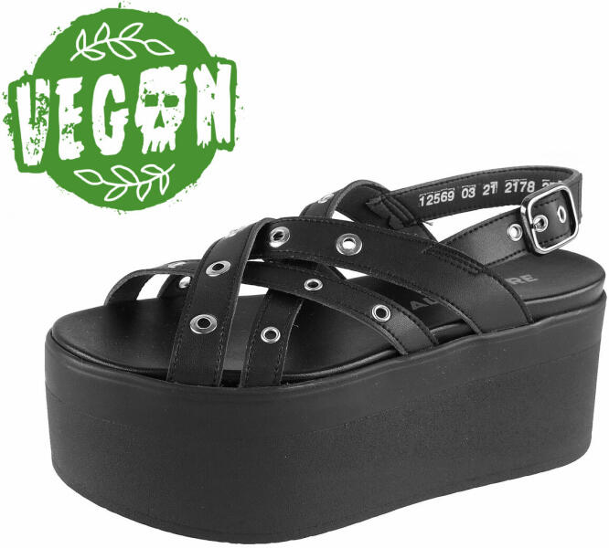 ALTERCORE Pantofi (sandale) ALTERCORE pentru femei - Nitta Vegan - Negru -  ALT074 (Sandale dama) - Preturi